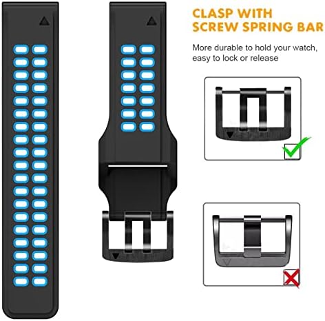 Bandkit 22 26mm de faixa de vigilância para Garmin Fenix ​​7 Fenix ​​6 5 5Plus 935 945 Silicone EasyFit Wrists para Fenix ​​7x 6x 5x WatchBand