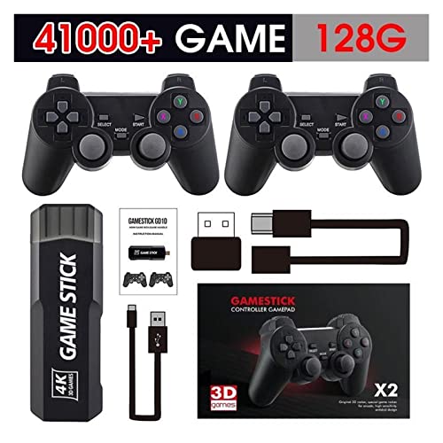 Molal 4K Game Console Gaming Stick GD10 Console 256G Portátil 60000 Gaming Dual Controller 40 Emulador Console de videogame Retro Game