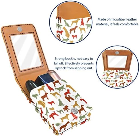 Pursa de maquiagem de cachorro Lipsense bolsa viagens femininas mini portátil capacstick storage organizador de batom