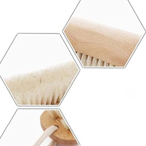 Cabilock 2pcs cerradas de madeira Tool Shoes com manchas para pendurar escova Use limpeza de cabelo esfrega