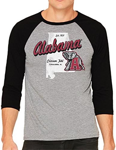 NCAA Mississippi Ole Miss Rebels 3/4 Tee de beisebol