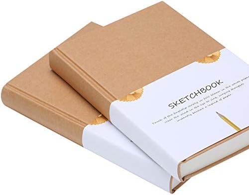 Xyark 2 pacote em branco Sketchbooks, capa de capa dura Revistas de cadernos em massa com papel simples, 100gsm, 120 folhas, 5,5x8,3 polegadas ， a5