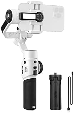 Zhiyun Smooth 5S Stabilizador branco Gimbal para smartphone para iPhone 14 13 12 11 SE XS XR x 8 Pro Max Plus Samsung Android Video