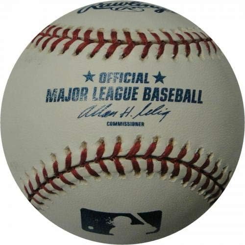 Hank Blalock assinou a Major League Baseball Texas Rangers Blue Blue - Bolas de beisebol autografadas