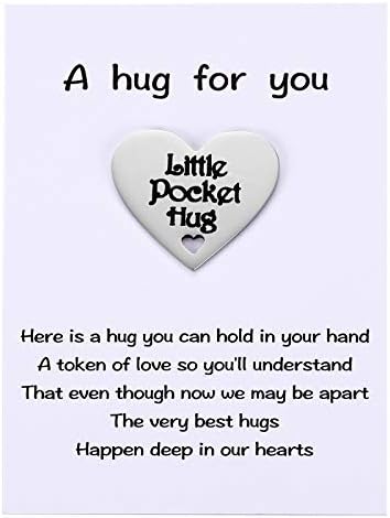 Mixjoy Heart Pocket Handsake Tymake, presentes de isolamento de distância social, falta de você, presente do NHS para familiares