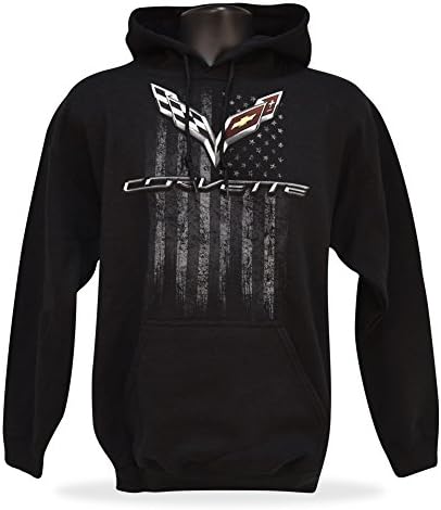 Costa Oeste Corvette C7 Corvette Menir Americano Moletom Capuz - Black