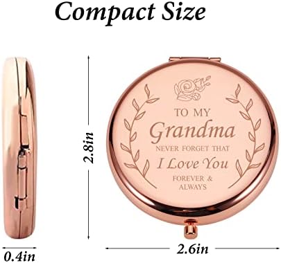 Xpenmulboja para a vovó Compact Mirror para avó da avó do neto de neta presente de aniversário para a vovó Nana Grammy Gifts from