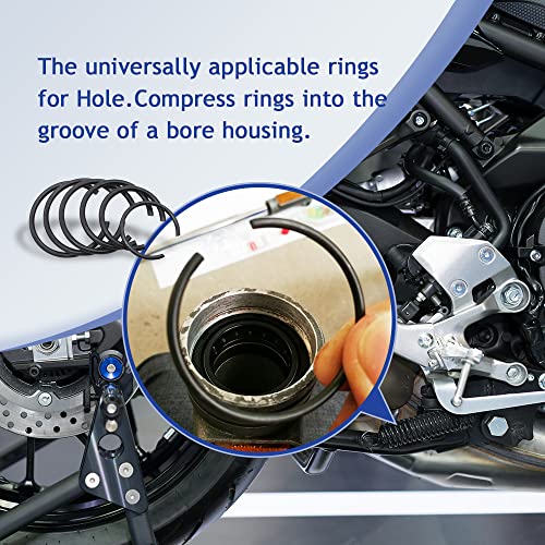 GB895.1 65mn φ4-120 Anel de anel de aço de aço de aço de anel de anel de anel de anel de anel Snap, kit de variedade de anel de