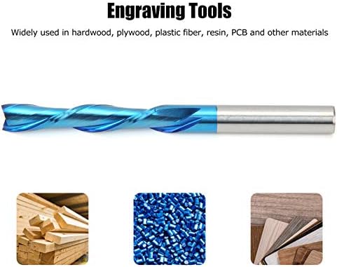 Ferramenta de moagem, ferramenta de corte de moagem de substituição multifuncional compacta azul 6 mm para madeira compensada