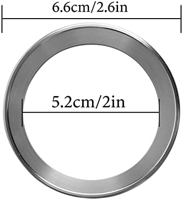 Corneria 51mm Funil de dosagem de café expresso - Funil de dosagem magnética 51mm aço de aço de aço inoxidável anel de dosagem