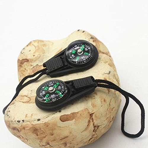 Kit de sobrevivência da Mini Compass GPPZM com Keychain para camping ao ar livre ideal para colocar no bolso