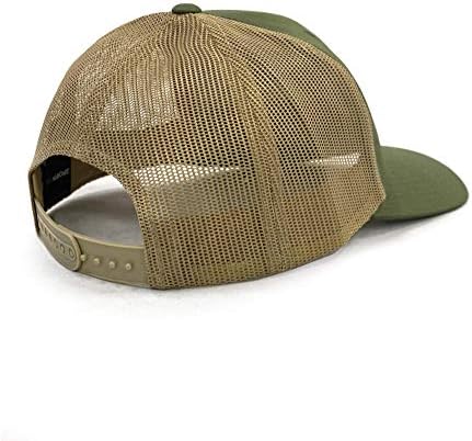 Kryptek Typhon Camo Cap com a Viseira de bandeira dos EUA - Chapéu de qualidade premium da série Pro Camouflage - viseira pré -curvada