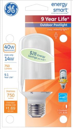 GE 49894 11 Watt Energy Smart Postlight Bulb