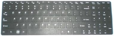 BingoBuy Black Silicone Keyboard Protector Skin Cover for IBM Lenovo IdeaPad B570, B575, G570, G575, G770, G580, G585, G780, U510,
