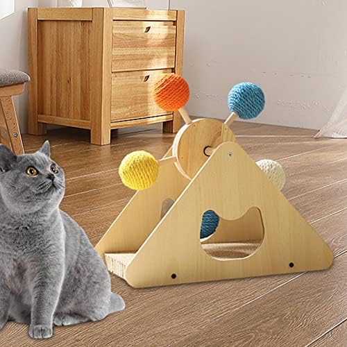 Ｋｌｋｃｍｓ Cat Ball Sisal Balls Bolas Turbable Scratcher Cat Risping Post Sisal Ratatable Sisal Posts Cat Wheel para gatinhos