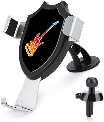 Rock n 'roll guitarra de guitarra montado para carro universa de carro de carro com suportes de celular com xícara