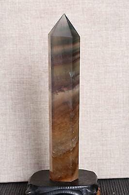 422G Belo Fluorite Fluorite Cryartz Crystal Wand Point Healing D1010