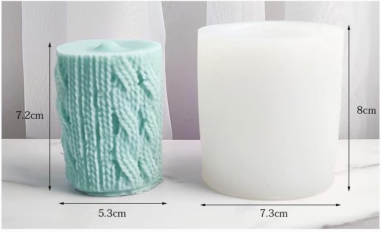 Velas de silicone 3D Fazendo moldes Diy Soap Velles Mold para velas perfumadas Sabões resinados de cera Bolo DIY