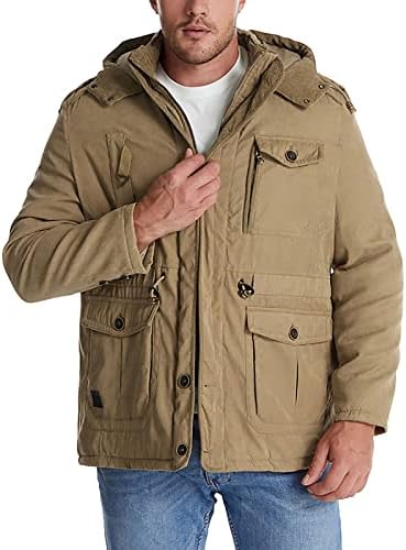 Jaqueta adssdq masculina, férias da moda Casacos masculinos de manga longa de inverno plado size size jaqueta à prova de vento