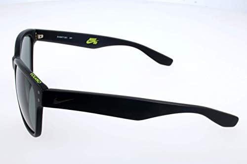 Nike EV0877-001 Óculos de sol Volano, preto/gunmetal fosco, cinza com lente flash de prata