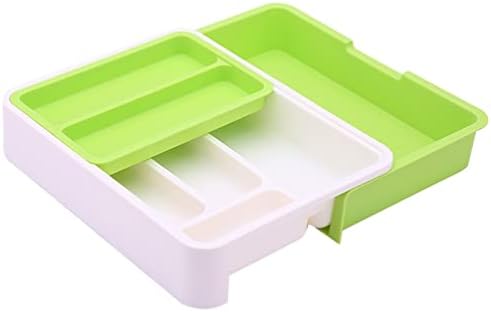 Cabilock 1 Conjunto de talheres Caixa de classificação Caixa de mesa reutilizável Caso de tabela de plástico Caixa de armazenamento de talheres de caixa de caixa