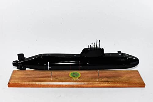 Squadron nostalgia LLC HMS Modelo Submarino Artativo, Marinha, 20 , modelo de escala, mogno e classe astuta
