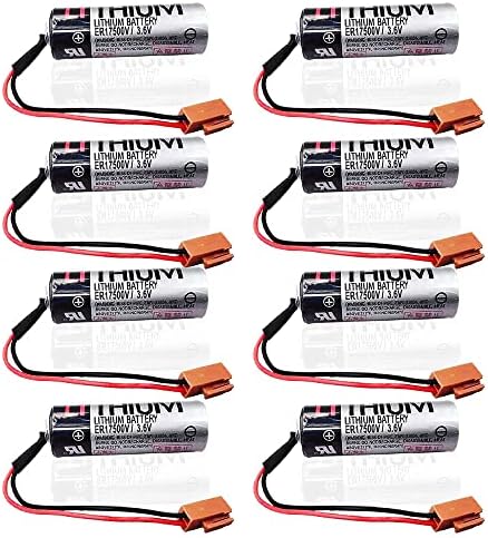 ER17500V/3,6V 2700mAh Bateria de backup CNC não-completa de lítio com plugue marrom