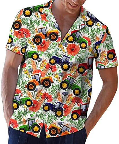 Sorto de manga curta masculina de Xiloccer, Button Casual Camisetas camisas masculinas para homens camisas de vestido Henley