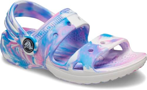 Crocs Unissex-Child Classic Marbled tie-dye Sandal