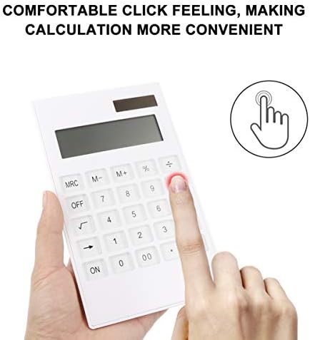 Calculadora TOMAIBABY Ultra Thin Solar Power Calculator para calculadora de desktop de escritório em casa