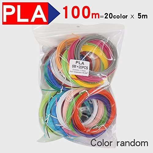 MSEURO 36 50 90 100 150 200 METROS PLA FILamento para a impressora de caneta 3D Multi Colors 1,75mm PLA 3D Material de impressão DIY