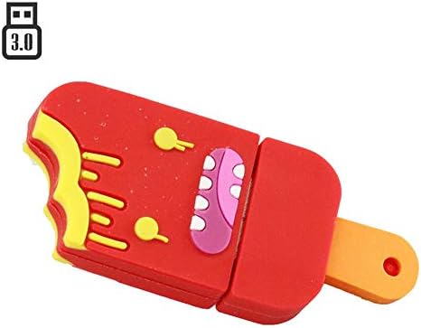 Modelo de sorvete de 32 GB Usb 3.0 Drive flash Drive Flash 3.0 Drive de polegar Usb Jump Drive Memory Stick Drive USB Drive - RED