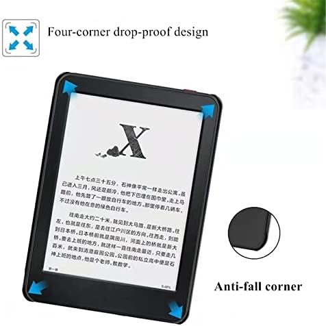 Caixa suave de 6 polegadas para Kindle Basic com despertar/sono automático, cobertura protetora à prova d'água com alça de mão