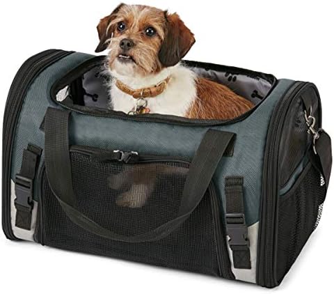Mobile Dog Gear, Pet Carrier Plus, portador de cachorro pequeno inclui 2 transportadores de alimentos forrados, placemat e 2 tigelas