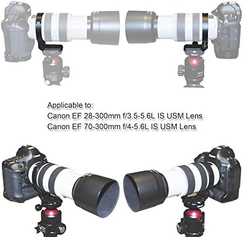 Tripod Mount Ring All-Metal Lens Collar para Canon EF 28-300mm f/3.5-5.6l é USM e EF 70-300mm f/4-5.6L é USM, placa de liberação
