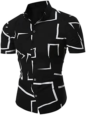 Xxbr camisetas de botão para masculino, colarinho curto de coleira curta masculina Summer Men t-shirt casual t-shirt