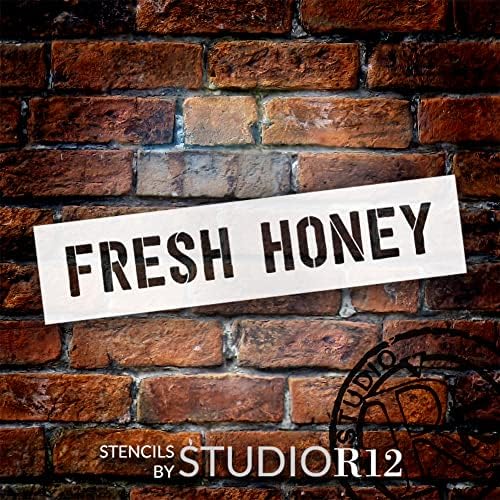 Estêncil de mel fresco rústico definido por Studior12 | 2 itens