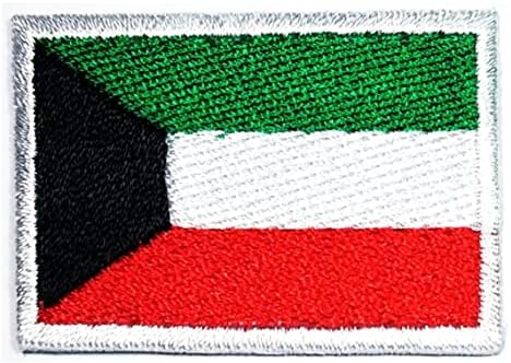 Kleenplus 3pcs. 1,2x1,7 polegada. Country Kuwait Flag Flag emblema UNIME