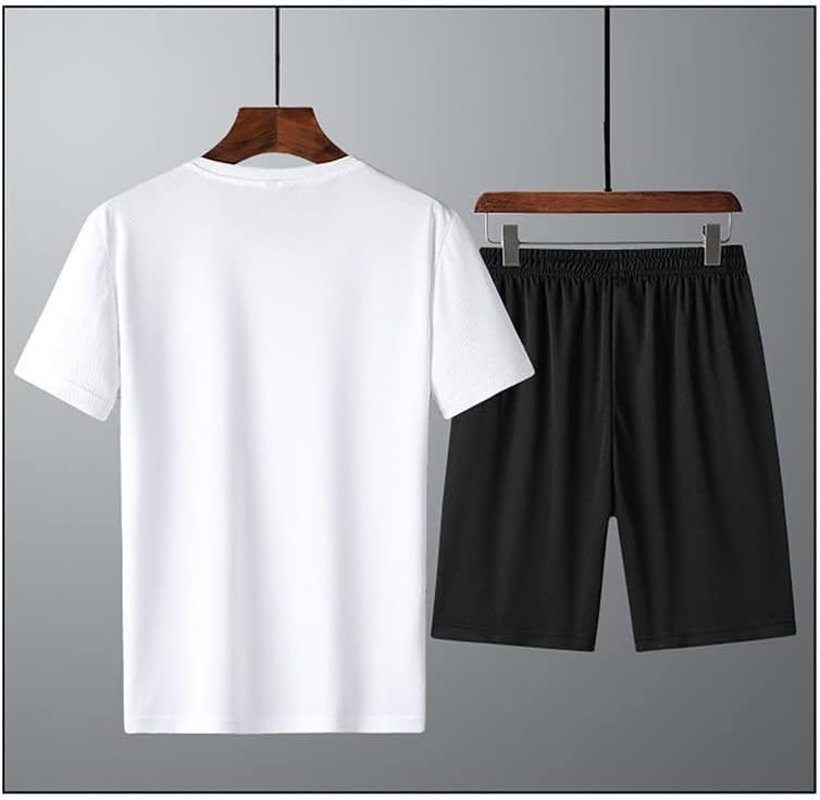 ZYZMH MEN SMERTROUTIP Sportswear Sportswear Sza de manga curta camisetas+curtas conjuntos de duas peças masculino fatos