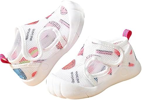 Verão infantil infantil meninas sapatos de meninos sandálias planas não slio semi -toe de dedão deslizante tênis de balé rosa