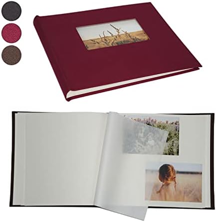 Kageio Made Scrapbook Álbum, 100 páginas para fotos de 2x3, 4x6, 5x7, 6x8 e 8x10, papel de arquivo sem ácido com proteção de papel encerado, tamanho interno da página: 11x11 polegadas, pode ser escrito e graffitado.