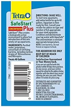 Tetra Safestart Plus, para aquários de peixes recém-configurados, 100 ml, 3,38 onças