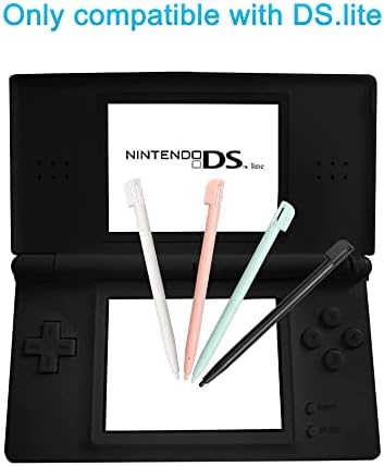 Caneta DS Lite Stylus, caneta de substituição compatível com Nintendo ds lite, 4in1 combo touch styli conjunto de canetas múltiplas coloridas para nsl