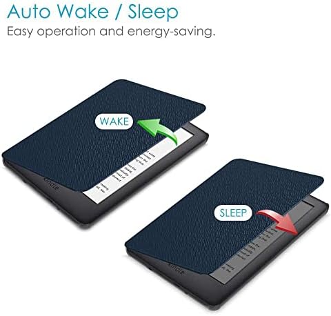 Caso para lançamento de 6 All-New Kindle 11ª geração 2022, capa premium, adsorção de sono/despertar e tampa traseira automática,