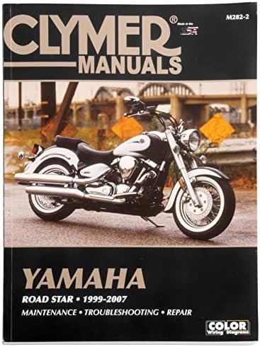 Manuais de reparo de Clymer para a estrela da Yamaha Road Midnight xv1700ams 2004-2007