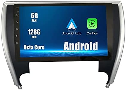 Android 10 Autoradio Navigação de carro Multimídia GPS GPS Radio 2.5D Tela de toque fortoyota Camry 2015-2018 Octa Core