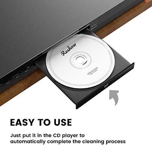 Remow Kit de limpador de disco da laser para laser para CD e DVD Player sem arranhar a ótica - incluído pano de microfibra,