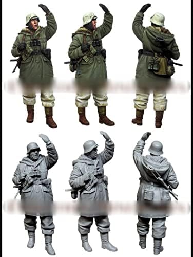 Goodmoel 1/35 Oficial Alemão da Segunda Guerra Mundial Figura Figura / Soldado Desmonte e não pintado kit em miniatura / HC-3024