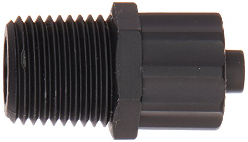 Techon Systems TSD931-57 Ajuste, Luer Luer Masculino, 1/8 NPT, Nylon preto