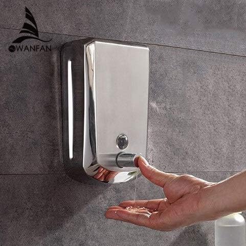 Dispensadores de sabão líquido BKDFD dispensador de montagem de parede de 500 ml para sabonete de banheiro de banheiro loção de shampoo de sabão líquido dispensador